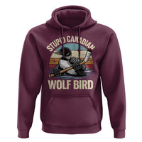 Stupid Canadian Wolf Bird Hoodie Retro Romance Hockey LGBT Book Movie Fans Gift