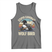 Stupid Canadian Wolf Bird Tank Top Retro Romance Hockey LGBT Book Movie Fans Gift