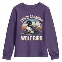Stupid Canadian Wolf Bird Youth Sweatshirt Retro Romance Hockey LGBT Book Movie Fans Gift