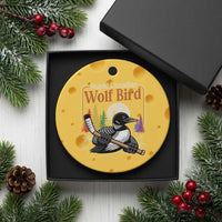 Stupid Canadian Wolf Bird Ceramic Ornament Retro Romance Hockey LGBT Book Movie Fans