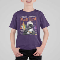 Stupid Canadian Wolf Bird T Shirt For Kid Retro Romance Hockey LGBT Book Movie Fans