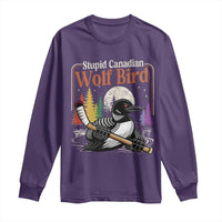 Stupid Canadian Wolf Bird Long Sleeve Shirt Retro Romance Hockey LGBT Book Movie Fans