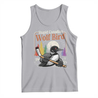 Stupid Canadian Wolf Bird Tank Top Retro Romance Hockey LGBT Book Movie Fans