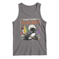 Stupid Canadian Wolf Bird Tank Top Retro Romance Hockey LGBT Book Movie Fans
