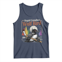 Stupid Canadian Wolf Bird Tank Top Retro Romance Hockey LGBT Book Movie Fans