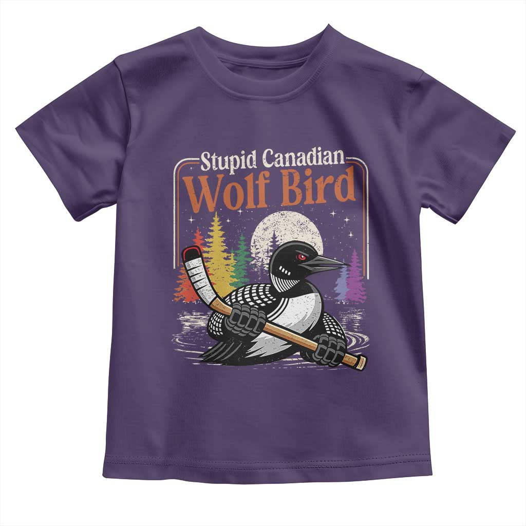 Stupid Canadian Wolf Bird Toddler T Shirt Retro Romance Hockey LGBT Book Movie Fans