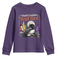 Stupid Canadian Wolf Bird Youth Sweatshirt Retro Romance Hockey LGBT Book Movie Fans