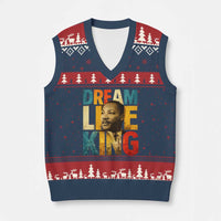 Black History Month Martin Luther King Day V-Neck Knit Sweater Vest I Have Dream