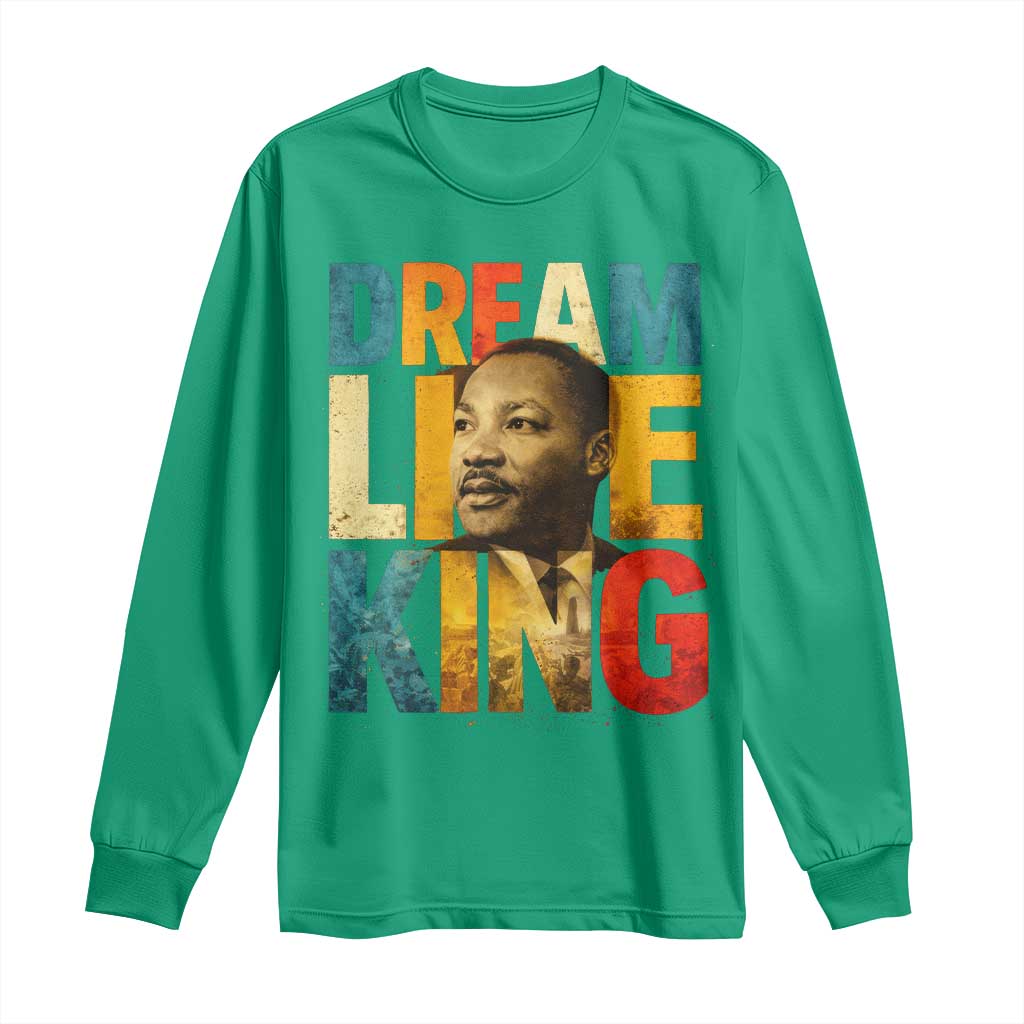 Black History Month Martin Luther King Day Long Sleeve Shirt I Have Dream