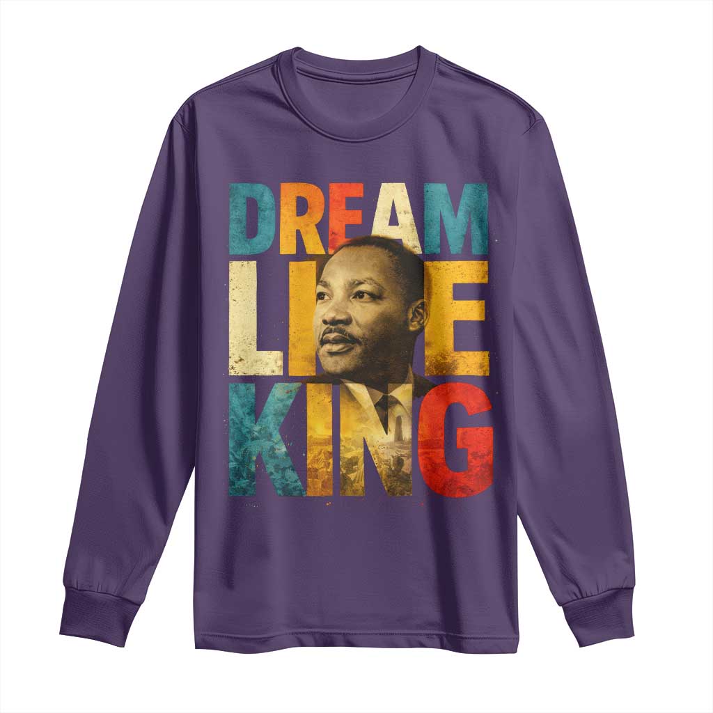 Black History Month Martin Luther King Day Long Sleeve Shirt I Have Dream