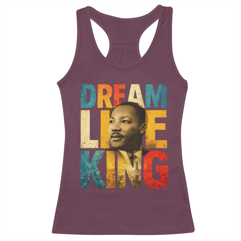 Black History Month Martin Luther King Day Racerback Tank Top I Have Dream