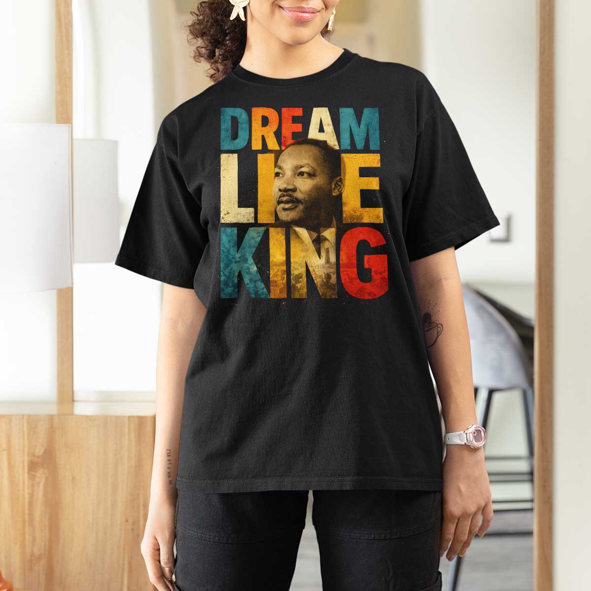 Black History Month Martin Luther King Day T Shirt For Women I Have Dream