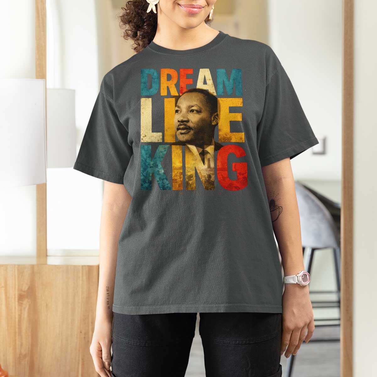 Black History Month Martin Luther King Day T Shirt For Women I Have Dream