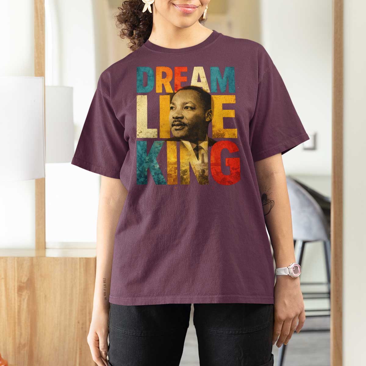 Black History Month Martin Luther King Day T Shirt For Women I Have Dream