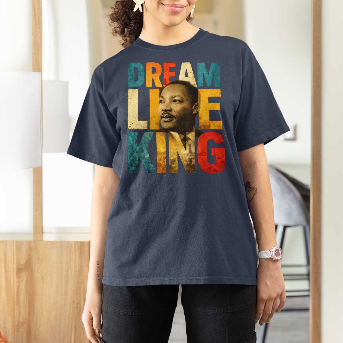 Black History Month Martin Luther King Day T Shirt For Women I Have Dream
