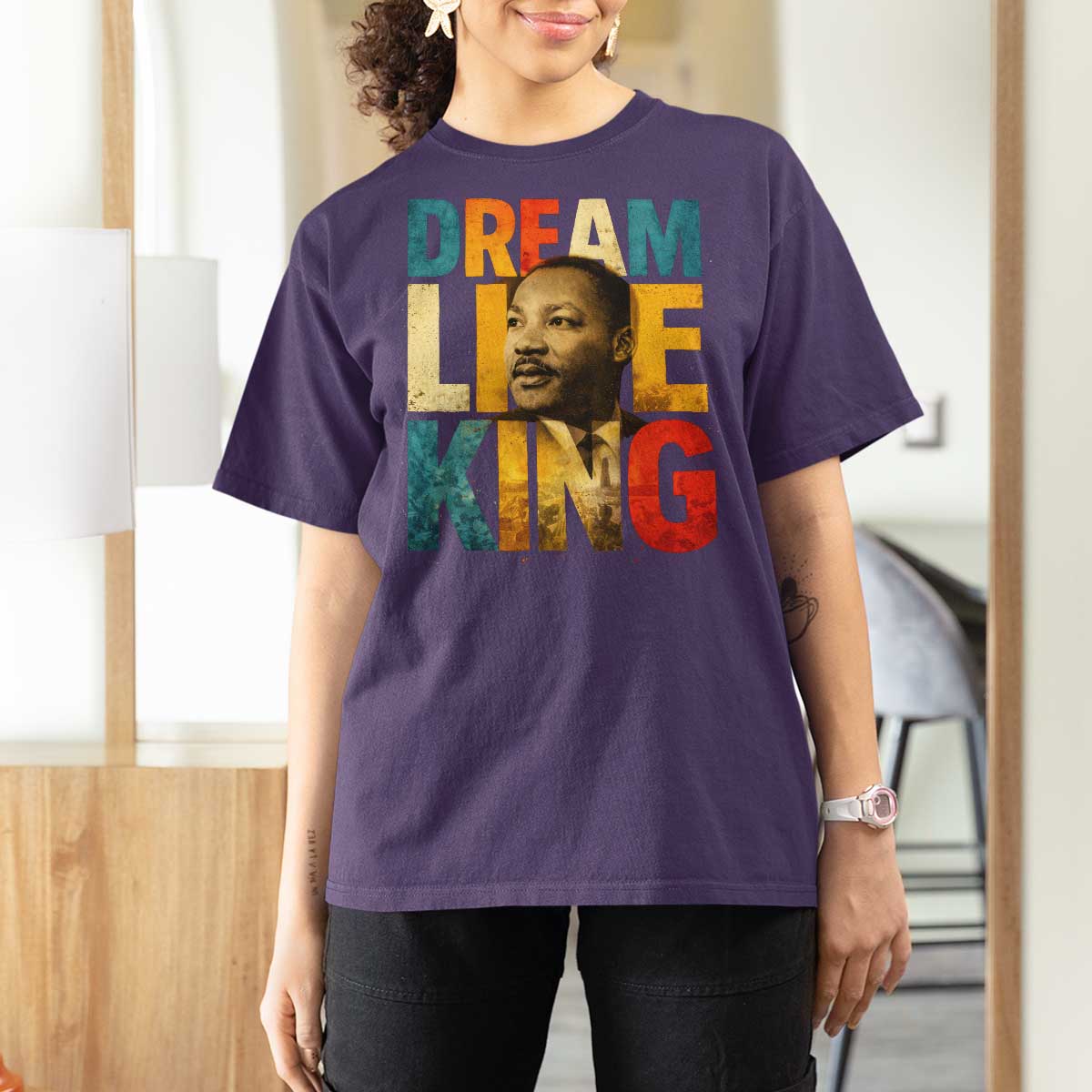 Black History Month Martin Luther King Day T Shirt For Women I Have Dream