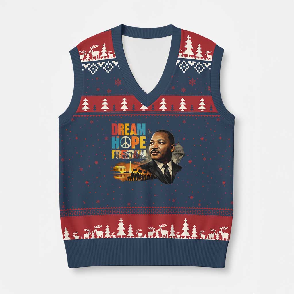 Black History Month Martin Luther King Day V-Neck Knit Sweater Vest Martin Luther King Sweatshirt, Black History Sweatshirt, I Have A Dream Sweatshirt, MLK Sweatshirt, Human Rights Sweatshirt, BLM Sweatshirt