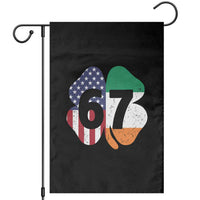 Six Seven 6 7 St Patricks Day Garden Flag 67 Meme Irish American Ireland Flag Lucky Shamrocks