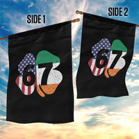 Six Seven 6 7 St Patricks Day Garden Flag 67 Meme Irish American Ireland Flag Lucky Shamrocks