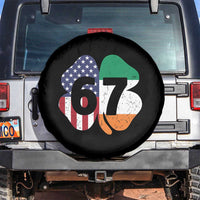 Six Seven 6 7 St Patricks Day Spare Tire Cover 67 Meme Irish American Ireland Flag Lucky Shamrocks