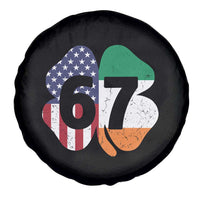Six Seven 6 7 St Patricks Day Spare Tire Cover 67 Meme Irish American Ireland Flag Lucky Shamrocks
