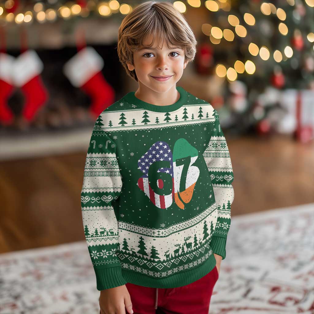 Six Seven 6 7 St Patricks Day Ugly Christmas Sweater 67 Meme Irish American Ireland Flag Lucky Shamrocks