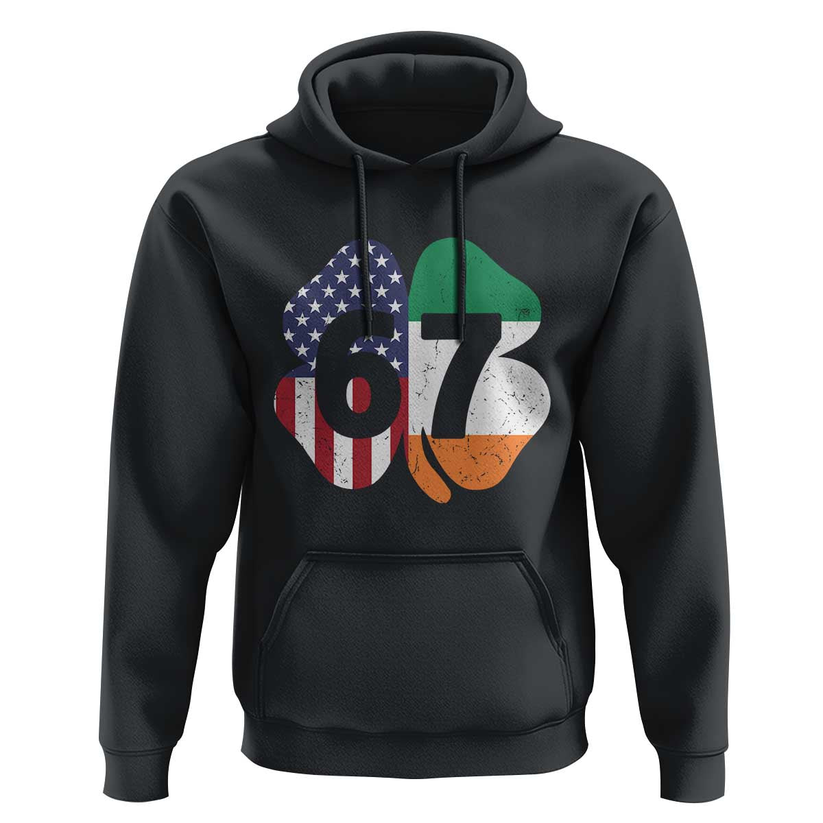 Six Seven 6 7 St Patricks Day Hoodie 67 Meme Irish American Ireland Flag Lucky Shamrocks