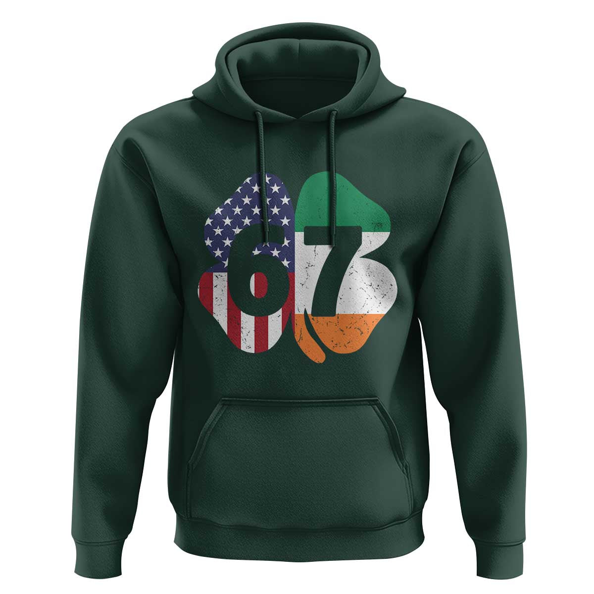 Six Seven 6 7 St Patricks Day Hoodie 67 Meme Irish American Ireland Flag Lucky Shamrocks