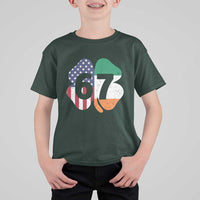 Six Seven 6 7 St Patricks Day T Shirt For Kid 67 Meme Irish American Ireland Flag Lucky Shamrocks