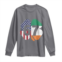Six Seven 6 7 St Patricks Day Long Sleeve Shirt 67 Meme Irish American Ireland Flag Lucky Shamrocks