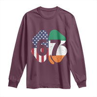 Six Seven 6 7 St Patricks Day Long Sleeve Shirt 67 Meme Irish American Ireland Flag Lucky Shamrocks