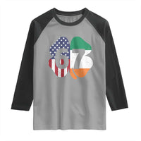 Six Seven 6 7 St Patricks Day Raglan Shirt 67 Meme Irish American Ireland Flag Lucky Shamrocks