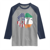 Six Seven 6 7 St Patricks Day Raglan Shirt 67 Meme Irish American Ireland Flag Lucky Shamrocks