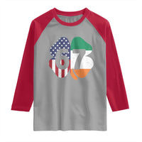 Six Seven 6 7 St Patricks Day Raglan Shirt 67 Meme Irish American Ireland Flag Lucky Shamrocks
