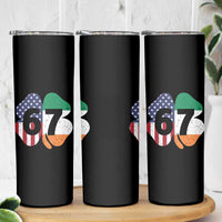 Six Seven 6 7 St Patricks Day Skinny Tumbler 67 Meme Irish American Ireland Flag Lucky Shamrocks