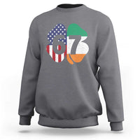 Six Seven 6 7 St Patricks Day Sweatshirt 67 Meme Irish American Ireland Flag Lucky Shamrocks