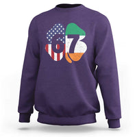 Six Seven 6 7 St Patricks Day Sweatshirt 67 Meme Irish American Ireland Flag Lucky Shamrocks