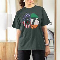 Six Seven 6 7 St Patricks Day T Shirt For Women 67 Meme Irish American Ireland Flag Lucky Shamrocks