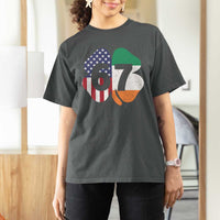 Six Seven 6 7 St Patricks Day T Shirt For Women 67 Meme Irish American Ireland Flag Lucky Shamrocks