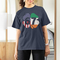 Six Seven 6 7 St Patricks Day T Shirt For Women 67 Meme Irish American Ireland Flag Lucky Shamrocks