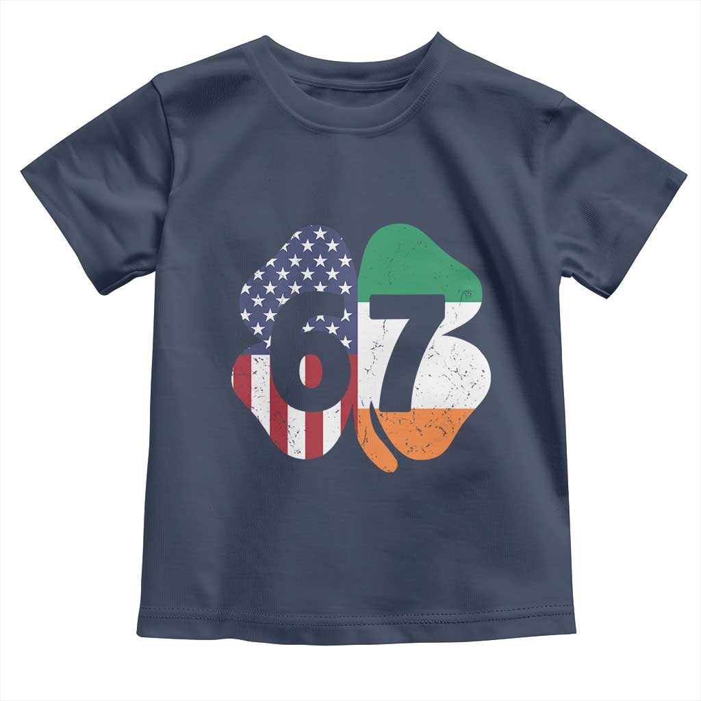 Six Seven 6 7 St Patricks Day Toddler T Shirt 67 Meme Irish American Ireland Flag Lucky Shamrocks