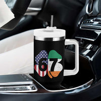Six Seven 6 7 St Patricks Day Tumbler With Handle 67 Meme Irish American Ireland Flag Lucky Shamrocks