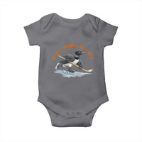 Stupid Canadian Wolf Bird Baby Onesie Funny Romance Hockey Fan LGBTQ+