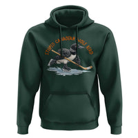 Stupid Canadian Wolf Bird Hoodie Funny Romance Hockey Fan LGBTQ+