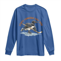 Stupid Canadian Wolf Bird Long Sleeve Shirt Funny Romance Hockey Fan LGBTQ+