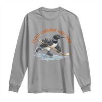 Stupid Canadian Wolf Bird Long Sleeve Shirt Funny Romance Hockey Fan LGBTQ+