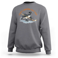 Stupid Canadian Wolf Bird Sweatshirt Funny Romance Hockey Fan LGBTQ+