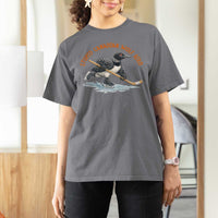 Stupid Canadian Wolf Bird T Shirt For Women Funny Romance Hockey Fan LGBTQ+