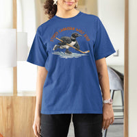 Stupid Canadian Wolf Bird T Shirt For Women Funny Romance Hockey Fan LGBTQ+