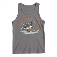 Stupid Canadian Wolf Bird Tank Top Funny Romance Hockey Fan LGBTQ+